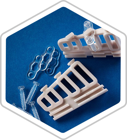 An assortment of bioabsorbable products